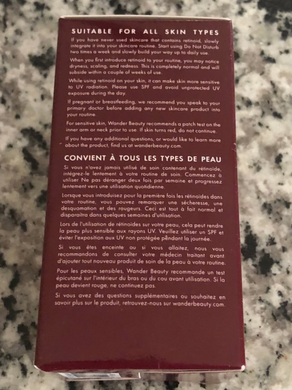 Wander Beauty Do Not Disturb Overnight Repair Concentrate - Burgundy Box - Picture 3 of 3
